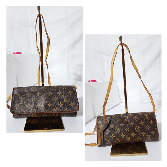 Authentic Louis Vuitton Monogram Twin GM Crossbody Bag Brown - Picture 5 of 14